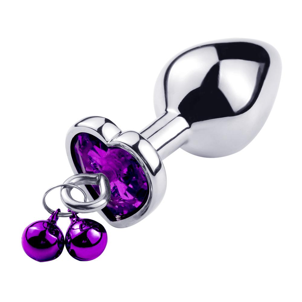 Heart Crystal Beads Vaginal Plug Butt Anal Plug Bell Adult Sexy Toys Men  Women | eBay