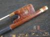 Gold Alloy Fitted Pernambuco Viola Bow Snakewood Frog（4/4）Mongolian Horse Hair