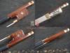 Gold Alloy Fitted Pernambuco Viola Bow Snakewood Frog（4/4）Mongolian Horse Hair