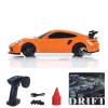 US Stock 1/43 Mini RC Drift Race Car RTR Toy Vehicles W/Traffic Cones Gyro Motor