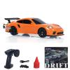 US Stock 1/43 Mini RC Drift Race Car RTR Toy Vehicles W/Traffic Cones Gyro Motor