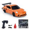 US Stock 1/43 Mini RC Drift Race Car RTR Toy Vehicles W/Traffic Cones Gyro Motor