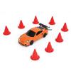 US Stock 1/43 Mini RC Drift Race Car RTR Toy Vehicles W/Traffic Cones Gyro Motor