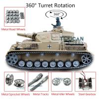 Henglong 1/16 7.0 Customized Panzer IV F RTR RC Tank 3858 Metal Tracks Wheels