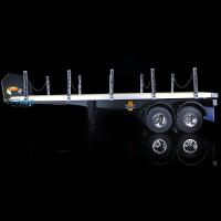 1/14 2Axle 140406 RC Tractor Flat Bed Lorry Vehicle Trailer Model w/Post Chain