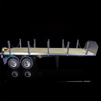 1/14 2Axle 140406 RC Tractor Flat Bed Lorry Vehicle Trailer Model w/Post Chain