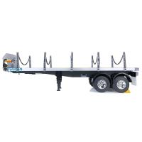 TOUCAN 1:14 2Axle RC Tractor Flatbed Semi Trailer for RC TAMIYA Tractor Truck