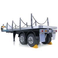 TOUCAN 1:14 2Axle RC Tractor Flatbed Semi Trailer for RC TAMIYA Tractor Truck