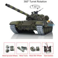 Henglong 1/16 Metal T72 RC Battle Tank 7.0 Mainbord Upgraded 3939 Electric Model