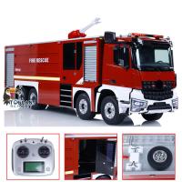 8x4 1:14 RC Fire Fighting Truck Vehicle Model Assembled Light Sounds Radio