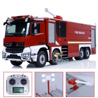 8x4 1:14 RC Fire Fighting Truck Vehicle Model Assembled Light Sounds Radio