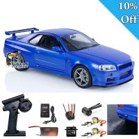 TAIYO R/C Car Radi-Can Calsonic Nissan Skyline GT-R R34 Blue