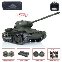 1/16 7.0 Upgraded Henglong Soviet T34-85 RTR RC Tank Model 3909 w/ Metal Tracks