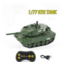 1/77 RC Mini Tank German Panther RTR Radio Control WW2 Tank 2.4G Gift for Kids