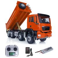 1/14 8x8 LESU Hydraulic RC Dump Tipper Truck Car Model Customized Painted Light