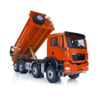 1/14 8x8 LESU Hydraulic RC Dump Tipper Truck Car Model Customized Painted Light