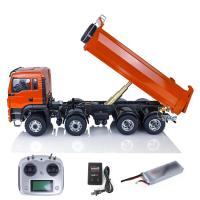 1/14 8x8 LESU Hydraulic RC Dump Tipper Truck Car Model Customized Painted Light