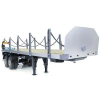 TOUCAN 1:14 2Axle RC Tractor Flatbed Semi Trailer for RC TAMIYA Tractor Truck