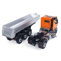 PRICE DROP! US Stock 1/14 5801 Kabolite Tractor Truck 3Axles 4X4 Dumper Trailer
