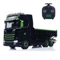 6x6 1/14 Hydraulic RC Dumper Car Metal Roll-on-off Full Dump Truck Tipper Model