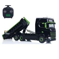 6x6 1/14 Hydraulic RC Dumper Car Metal Roll-on-off Full Dump Truck Tipper Model