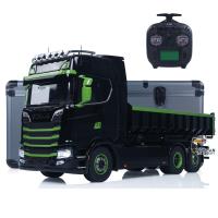 6x6 1/14 Hydraulic RC Dumper Car Metal Roll-on-off Full Dump Truck Tipper Model