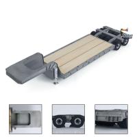 LESU 872MM Metal Wood 4Axles Trailer for 1/14 RC TAMIYA Tractor Truck Model