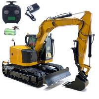 1/14 Metal Hydraulic RC Excavator C308 4Valve RTR Digger ST8 Radio Light Battery