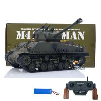 1/16 RTR RC Tank Sherman M4A3 E8 Fury Edition IR BB Shooting 360°Rotate Turret