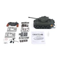 1/16 RTR RC Tank Sherman M4A3 E8 Fury Edition IR BB Shooting 360°Rotate Turret