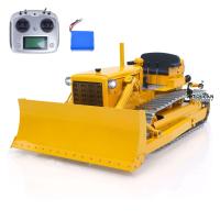 Metal 1/14 RC D7 Dozer Hydraulic Bulldozer RTR Model Flysky Light Sound I6S ESC