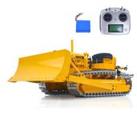 Metal 1/14 RC D7 Dozer Hydraulic Bulldozer RTR Model Flysky Light Sound I6S ESC