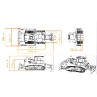 1/12 Metall Hydraulischer RC Bulldozer D155AX RTR RC Dozer 5 Plüge 7Way Ventil