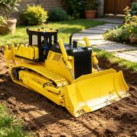 1/12 Metall Hydraulischer RC Bulldozer D155AX RTR RC Dozer 5 Plüge 7Way Ventil
