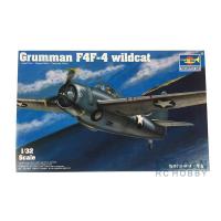 1/32 ScaleTrumpeter Grum F4F-4 WildCater Fighter Aircraft Model Kits 02223