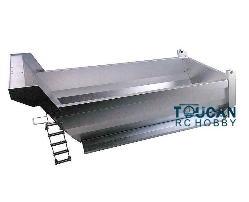 1/14 TOUCANRC 49CM Metal Bucket Hopper For Tamiya RC Dumper Tipper Trailer Truck