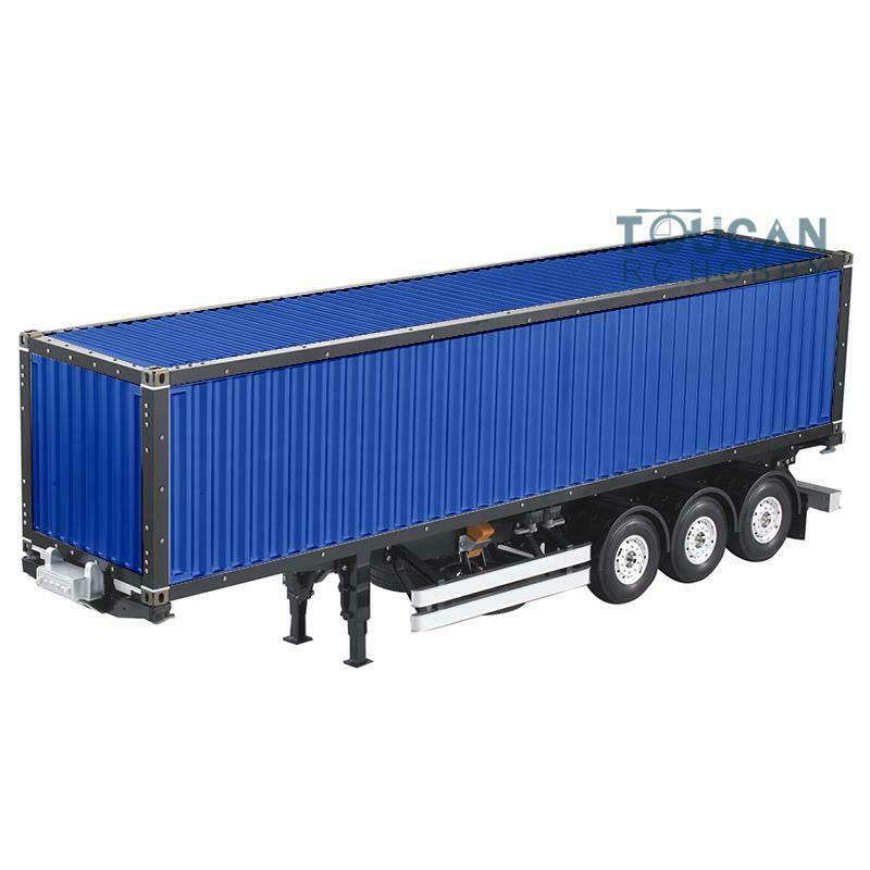 TOUCANRC 1/14 Painted RC 40ft Chassis Container for Semi Truck Tractor Trailer