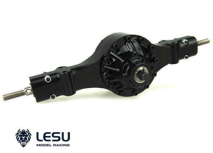 LESU 1/14 Differential Lock Power Rear Axle for Tamiye RC Tractor Truck Q-9022