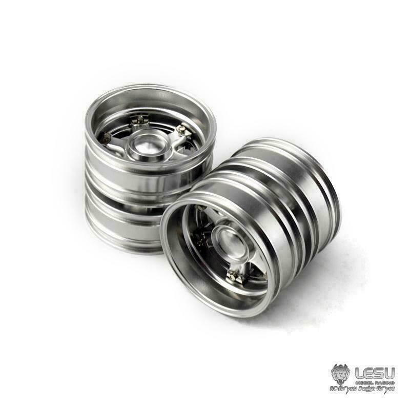 LESU Metal Double Wheel Hub Hex Brake for 1/14 For TAMIYA RC Tractor Truck Build