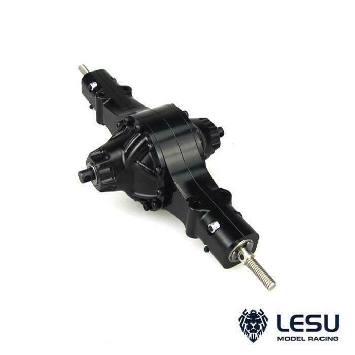 LESU 1/14 Differential Lock Power Rear Axle for Tamiye RC Tractor Truck Q-9022
