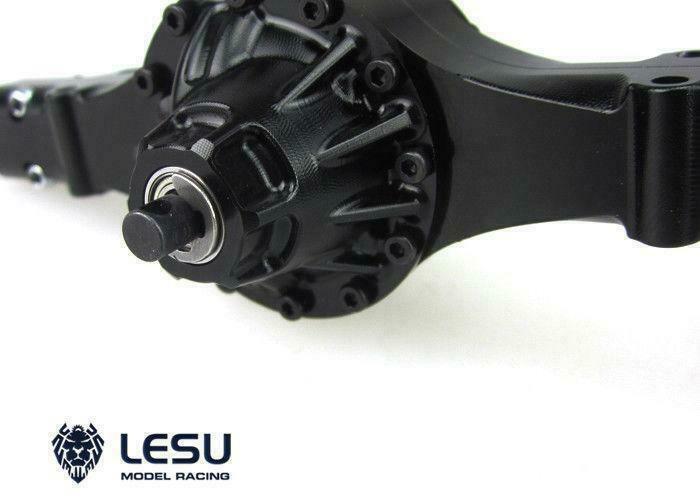 LESU 1/14 Differential Lock Power Rear Axle for Tamiye RC Tractor Truck Q-9022