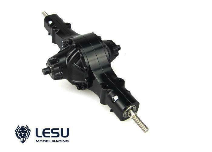 LESU 1/14 Differential Lock Power Rear Axle for Tamiye RC Tractor Truck Q-9022