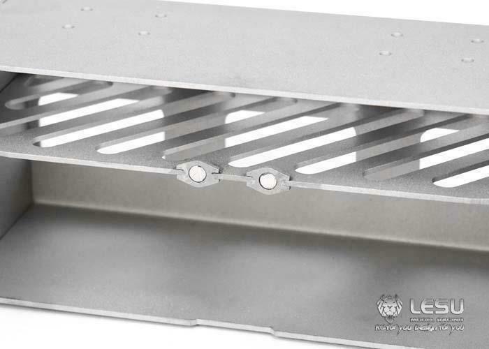 LESU Spare Part Metal Tool Box for 1/14 Radio Controlled Tractor Truck DIY Model