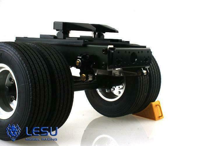 LESU Metal Trailer 25.5*18.2*14CM for 1/14 RC TAMIYA Tractor Truck Car DIY Model