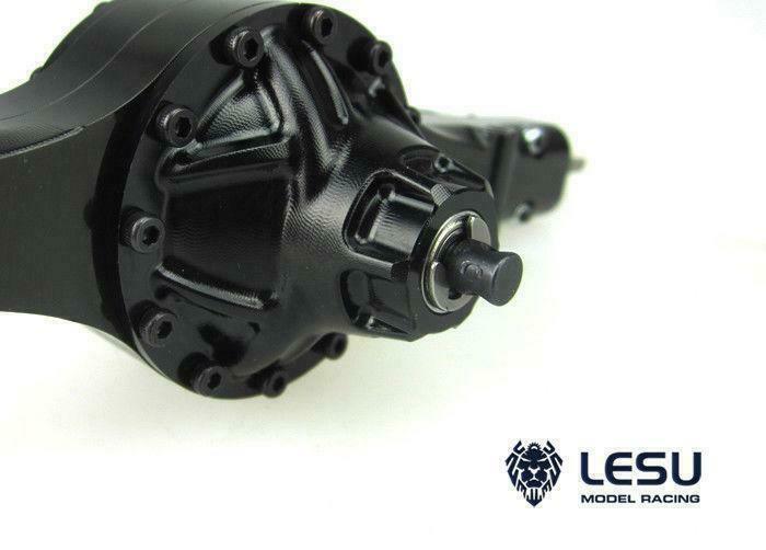 LESU Metal Differential Speed Rear Axle for 1/14 RC Tractor Truck 1:3.1 Ratio