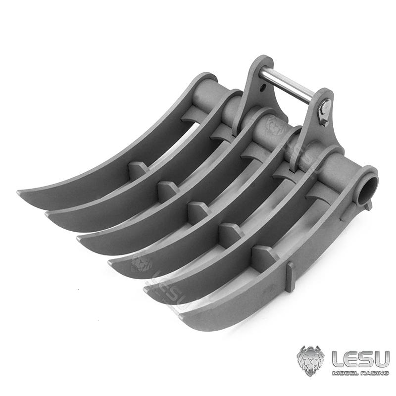 DIY LESU Metal Scraper Rake Bucket 1:14 RC Hydraulic Wheeled Tracked Excavator