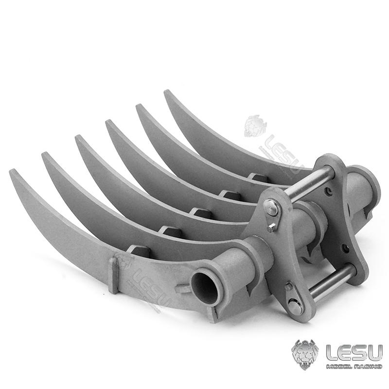 DIY LESU Metal Scraper Rake Bucket 1:14 RC Hydraulic Wheeled Tracked Excavator