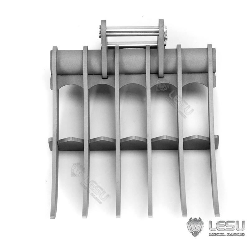 DIY LESU Metal Scraper Rake Bucket 1:14 RC Hydraulic Wheeled Tracked Excavator