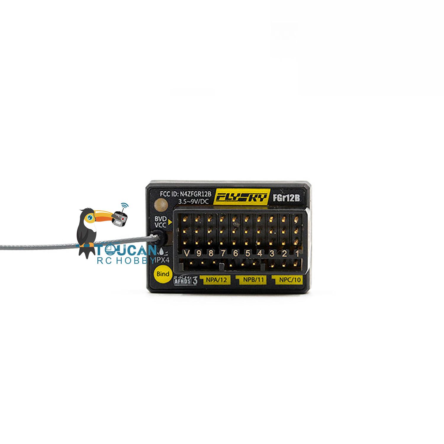 Flysky PL18EV Lite Sender Funksystem mit FGr12B Empfänger für RC Auto Modell