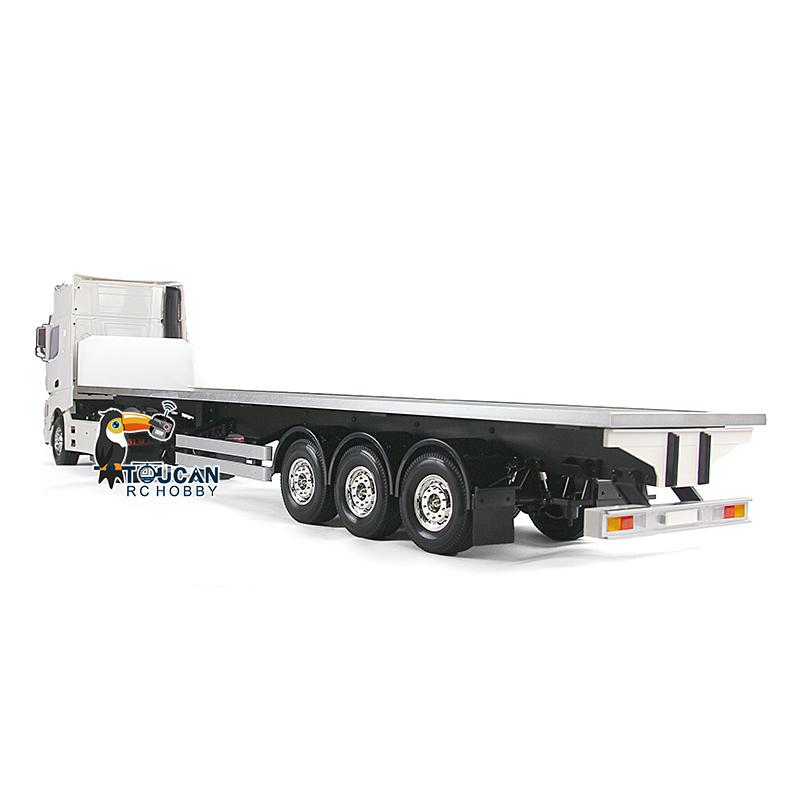 TOUCANRC 1/14 RC DIY  2Axles Tractor Truck Flatbed Lorry Trailer Car Model